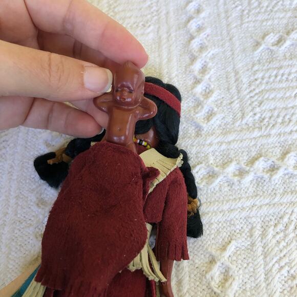 Vintage Carlson Dolls Cree Princess 7" Sleep Eyes With Baby NWT USA 1970s 80s - Picture 10 of 12